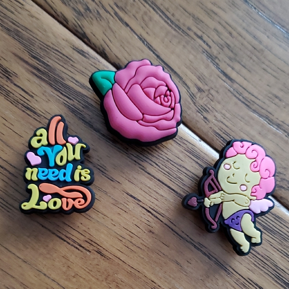 Croc Charms - Love Theme Set of 3